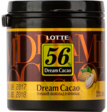 Шоколад горький LOTTE Dream Cacao в кубиках 56%, 106г, Корея, 106 г