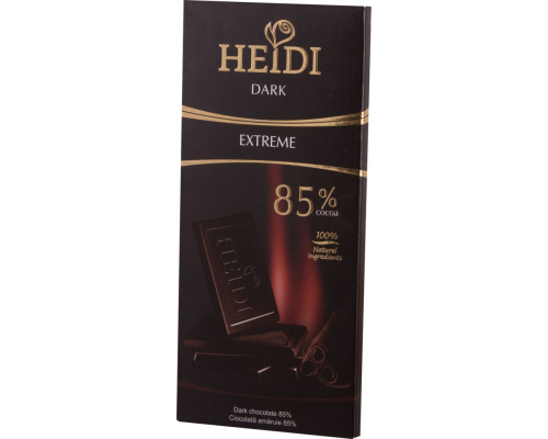 Шоколад темный HEIDI Dark Экстрем 85%, 80г, Румыния, 80 г