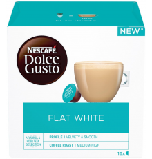 Кофе молотый в капсулах NESCAFE Dolce Gusto Flat White, 16кап, Великобритания, 16 кап