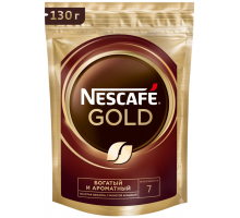 Кофе растворимый NESCAFE Gold натуральный, 130г, Россия, 130 г