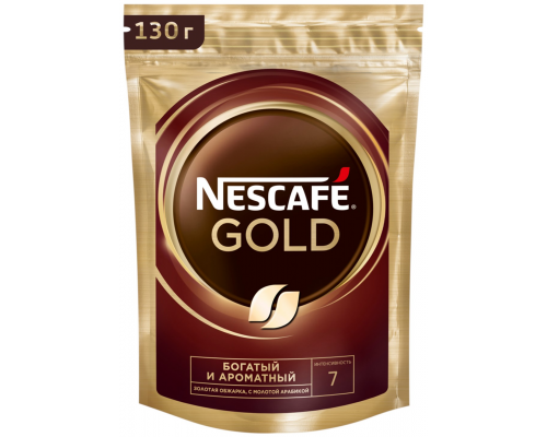 Кофе растворимый NESCAFE Gold натуральный, 130г, Россия, 130 г