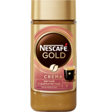 Кофе растворимый NESCAFE Gold Crema натуральный порошкообразный, ст/б, 95г, Россия, 95 г