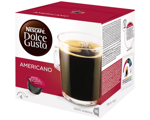 Кофе молотый в капсулах NESCAFE Dolce Gusto Americano, 16кап, Великобритания, 16 кап