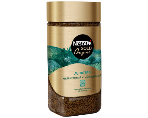 Кофе растворимый NESCAFE Gold Origins Sumatra натуральный, ст/б, 85г, Россия, 85 г