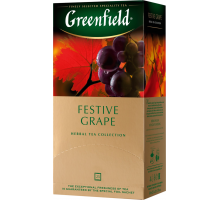 Чай травяной GREENFIELD Festive Grape листовой, 50г, Россия, 50 г