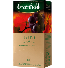 Чай травяной GREENFIELD Festive Grape листовой, 50г, Россия, 50 г