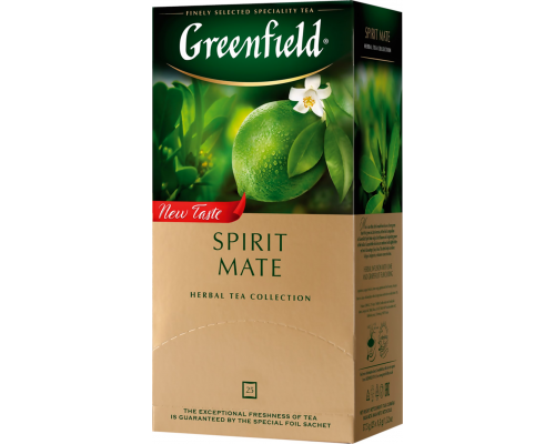 Чай травяной GREENFIELD Spirit Mate листовой, 25пак, Россия, 37,5 г