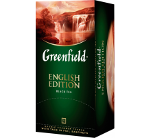 Чай черный GREENFIELD English Edition Цейлонский байховый, 25пак, Россия, 25 пак