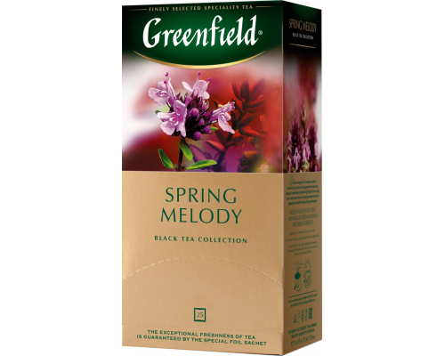 Чай черный GREENFIELD Spring Melody, 25пак, Россия, 25 пак