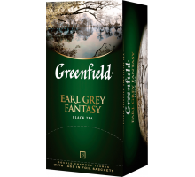 Чай черный GREENFIELD Earl Grey Fantasy с ароматом бергамота, 25пак, Россия, 25 пак