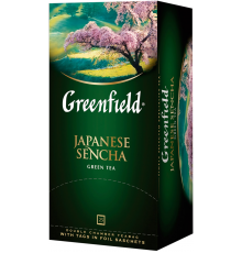 Чай зеленый GREENFIELD Japanese Sencha, 25пак, Россия, 25 пак