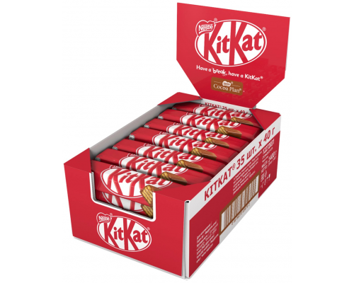 Батончик шоколадный KITKAT с хрустящей вафлей, 40г, Россия, 40 г