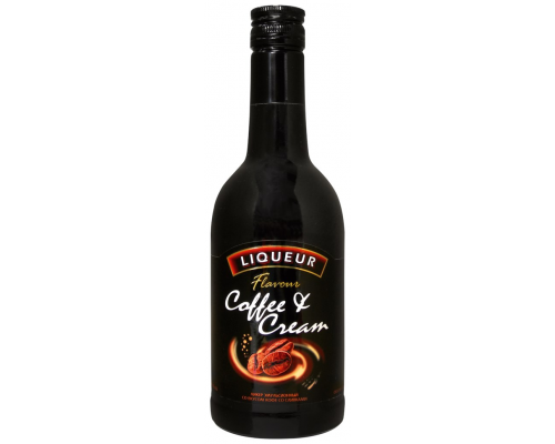 Ликер COFFEE & CREAM FLAVOUR со вкусом кофе со сливками эмульсионный, 15%, 0.5л, Россия, 0.5 L