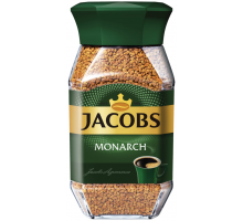 Кофе растворимый JACOBS Monarch натуральный, сублимированный, ст/б, 190г, Россия, 190 г