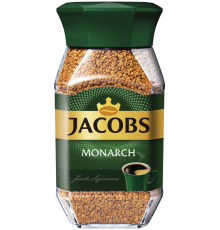 Кофе растворимый JACOBS Monarch натуральный, сублимированный, ст/б, 190г, Россия, 190 г