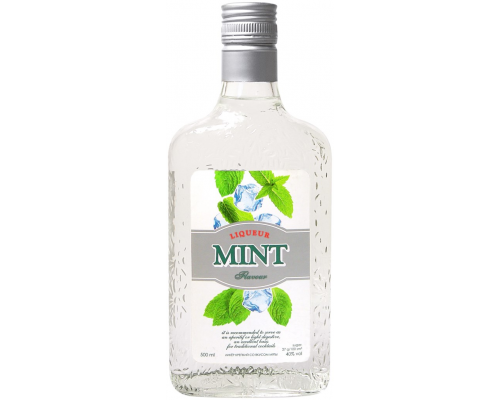 Ликер MINT FLAVOUR крепкий со вкусом мяты, 40%, 0.5л, Россия, 0.5 L