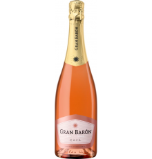 Вино игристое GRAN BARON Rose Кава DO розовое брют, 0.75л, Испания, 0.75 L