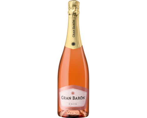 Вино игристое GRAN BARON Rose Кава DO розовое брют, 0.75л, Испания, 0.75 L