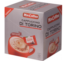 Напиток кофейный растворимый MACCOFFEE Cappuccino di Torino, 10x25,5г, Россия, 25,5 г*10