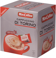 Напиток кофейный растворимый MACCOFFEE Cappuccino di Torino, 10x25,5г, Россия, 25,5 г*10