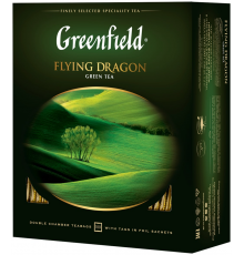 Чай зеленый GREENFIELD Flying Dragon, 100пак, Россия, 100 пак