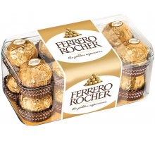 Конфеты FERRERO ROCHER из молочного шоколада с кремовой начинкой, 200г, Италия, 200 г