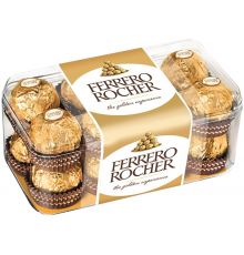 Конфеты FERRERO ROCHER из молочного шоколада с кремовой начинкой, 200г, Италия, 200 г