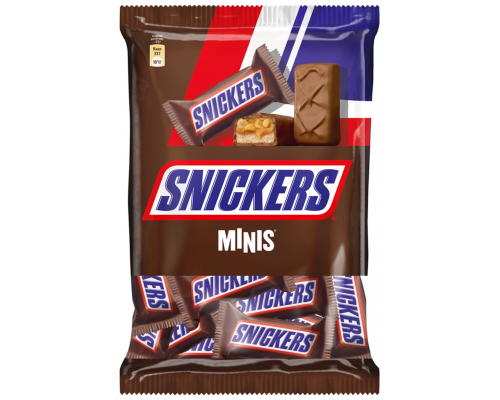 Конфеты SNICKERS Minis с арахисом, карамелью и нугой, 180г, Россия, 180 г