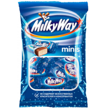 Конфеты MILKY WAY Minis с молочным суфле, 176г, Россия, 176 г