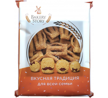 Изделие сдобное BAKERY STORY Хрустинетты с корицей, 400г, Россия, 400 г