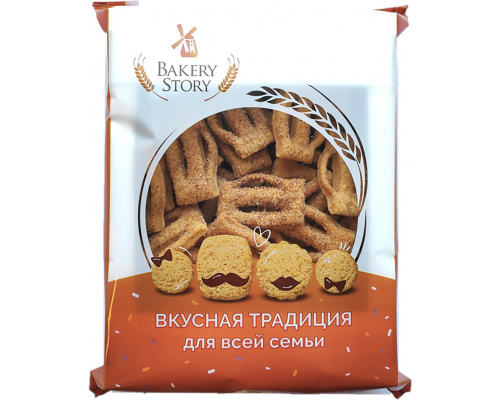 Изделие сдобное BAKERY STORY Хрустинетты с корицей, 400г, Россия, 400 г