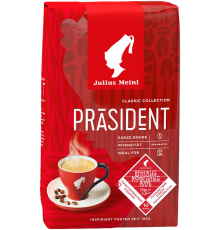 Кофе зерновой JULIUS MEINL Prasident натуральный жареный, 500г, Италия, 500 г