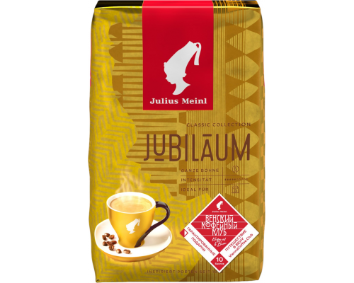 Кофе зерновой JULIUS MEINL Юбилейный натуральный жареный, 500г, Италия, 500 г