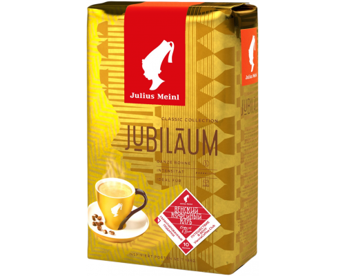 Кофе зерновой JULIUS MEINL Юбилейный натуральный жареный, 500г, Италия, 500 г