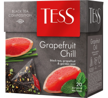 Чай черный TESS Grapefruit Chill с ароматом грейпфрута и мяты, 20пир, Россия, 20 пир