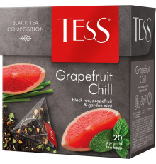 Чай черный TESS Grapefruit Chill с ароматом грейпфрута и мяты, 20пир, Россия, 20 пир