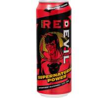 Напиток слабоалкогольный RED DEVIL Supernatural power, 7,2%, ж/б, 0.45л, Россия, 0.45 L