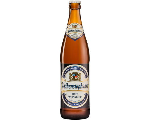 Пиво светлое WEIHENSTEPHANER Hefe Weissbier нефильтрованное
пастеризованное 5,4%, 0.5л, Германия, 0.5 L