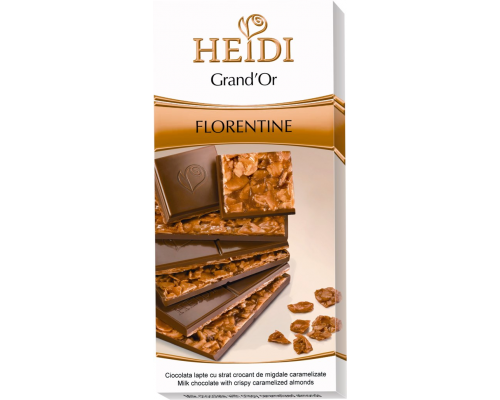 Шоколад темный HEIDI Grand'or Флорентина, 100г, Румыния, 100 г