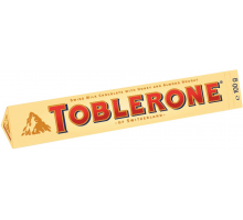 Шоколад молочный TOBLERONE с медово-миндальной нугой, 100г, Швейцария, 100 г