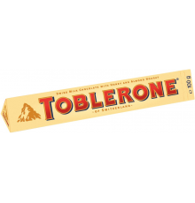 Шоколад молочный TOBLERONE с медово-миндальной нугой, 100г, Швейцария, 100 г