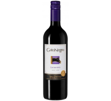 Вино GATO NEGRO Карменер молодое красное сухое, 0.75л, Чили, 0.75 L