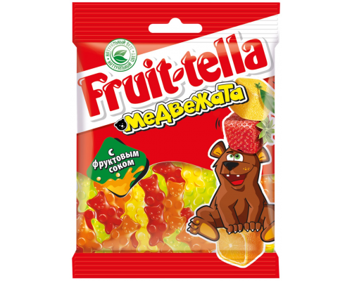 Мармелад жевательный FRUIT-TELLA Медвежата, 70г, Россия, 70 г