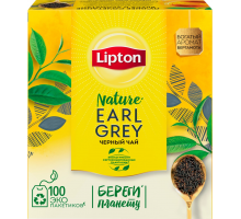 Чай черный LIPTON Earl Grey Tea байховый, 100пак, Россия, 100 пак