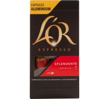 Кофе молотый в капсулах L’OR Espresso Splendente натуральный жареный, 10кап, Франция, 10 кап