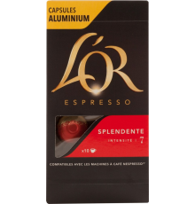 Кофе молотый в капсулах L’OR Espresso Splendente натуральный жареный, 10кап, Франция, 10 кап