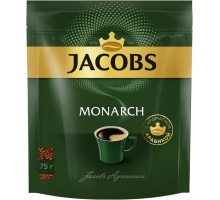 Кофе растворимый JACOBS Monarch натуральный сублимированный, 75г, Россия, 75 г