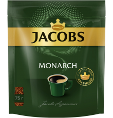 Кофе растворимый JACOBS Monarch натуральный сублимированный, 75г, Россия, 75 г