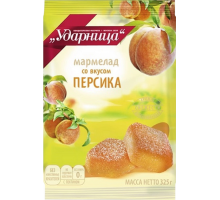 Мармелад УДАРНИЦА со вкусом персика, 325г, Россия, 325 г