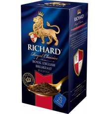 Чай черный RICHARD Royal English Breakfast байховый, 25пак, Россия, 25 саш